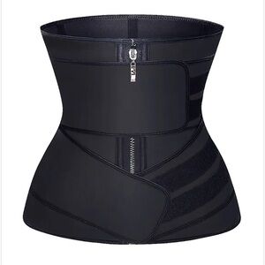 YIANNA Women Latex Jsculpt Waist Trainer Zipper & Two Straps size XXL